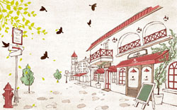 A009153-时尚简约-城市管道插画