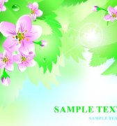 A009917-时尚简约-梦幻背景 绿色 花卉 花纹