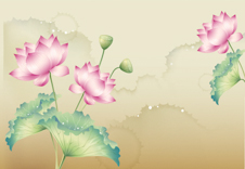 A009765-时尚简约-手绘 荷花2