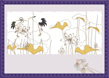 A009767-时尚简约-手绘 荷花 (1)