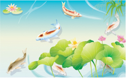 A009768-时尚简约-手绘 荷花