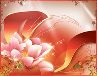 B356-时尚简约-花类-荷花