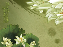 B3006-时尚简约-花类-荷花