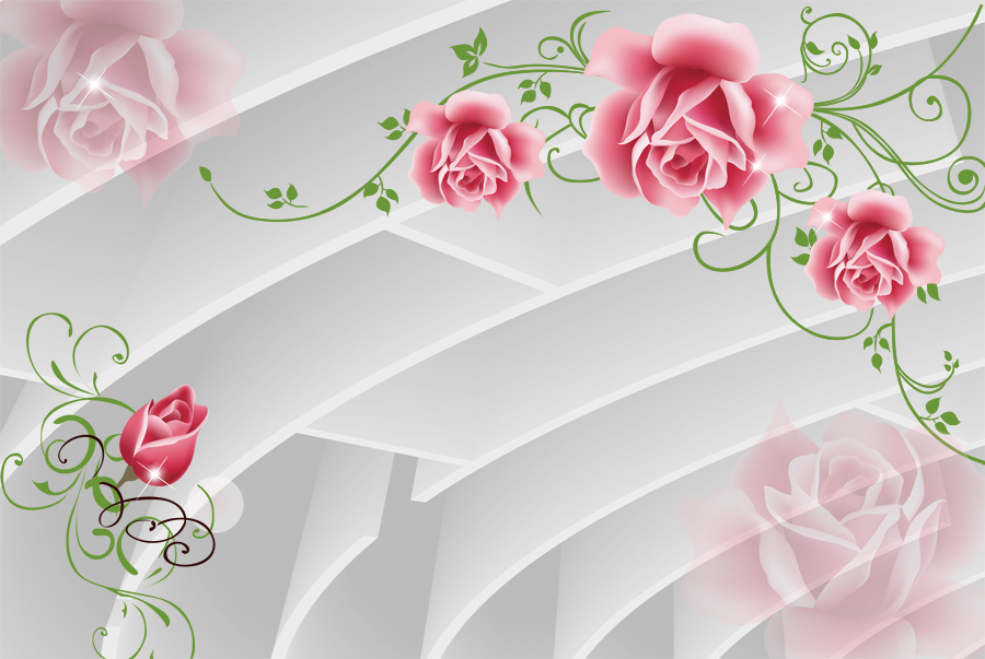 A008981-3D-玫瑰花