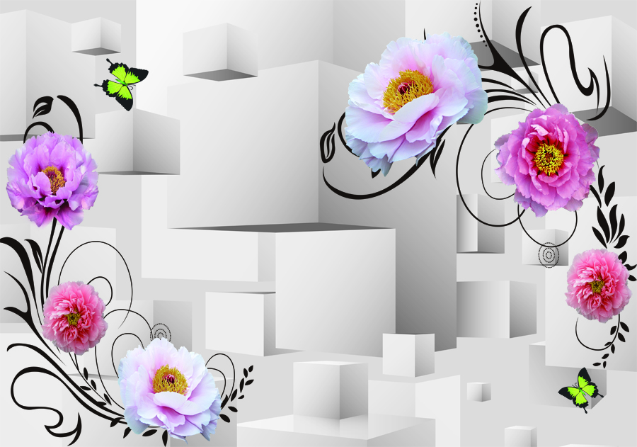 A008988-3D 牡丹花