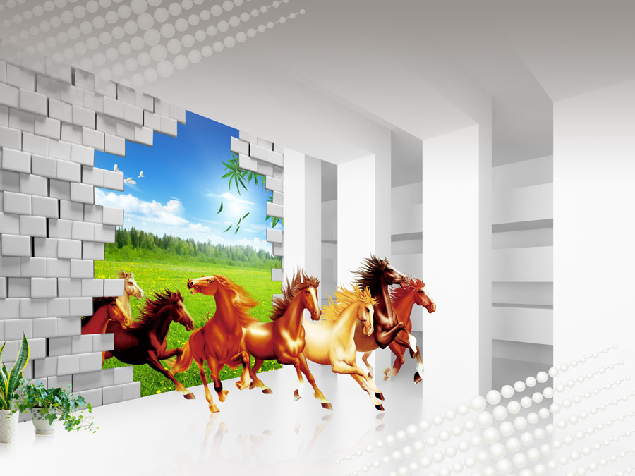 A013351-766-3D-八骏图