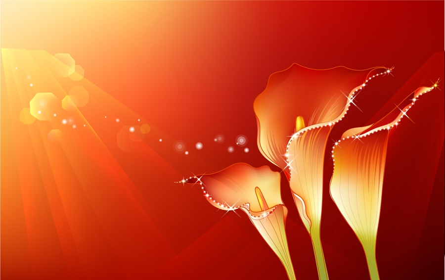 B1163-时尚简约-花类-百合