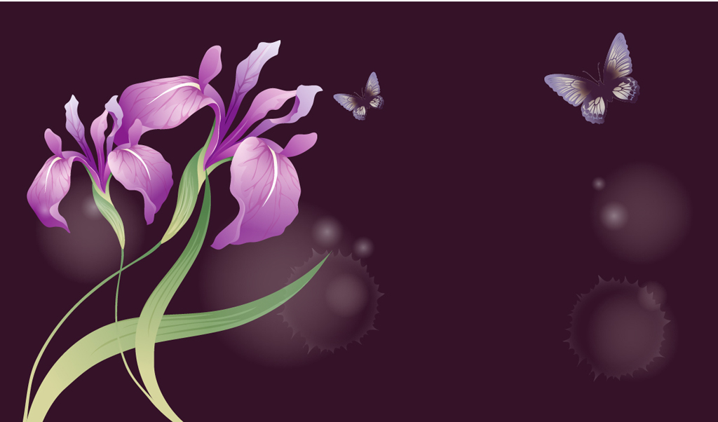 F1189-01时尚简约-百合花
