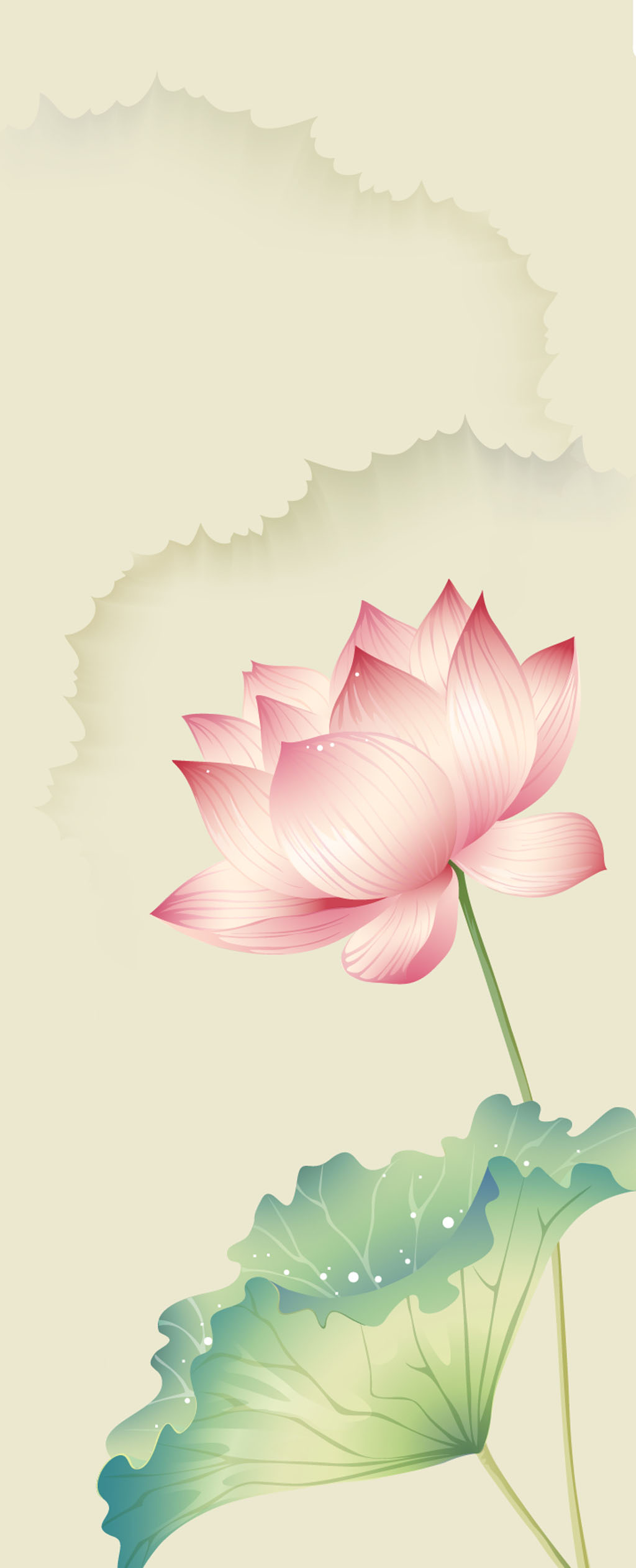 A009765-时尚简约-手绘 荷花 (4)