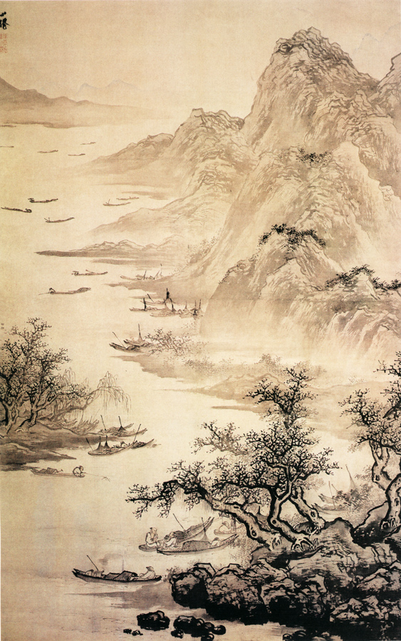 A040327-山水名画书画渔乐图