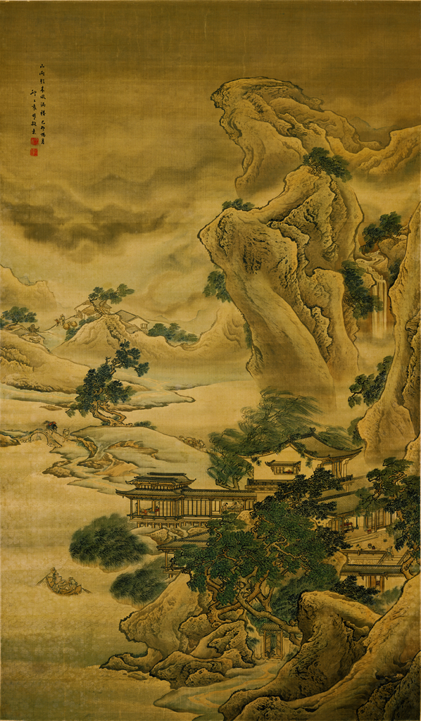 G7120-中式-松树 山雨欲来图