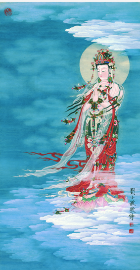 A001562中式风韵-国画宗教- 佛教 大悲观音