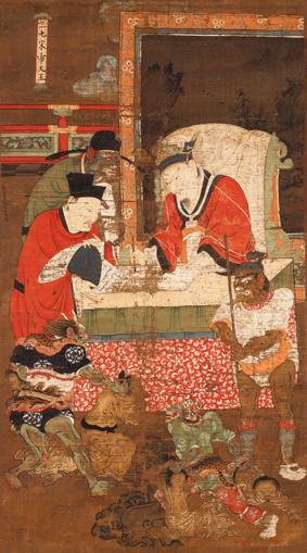 A001611中式风韵-国画宗教-佛教-十王图之宋帝王