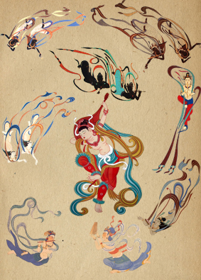 A001621中式风韵-国画宗教- 佛教