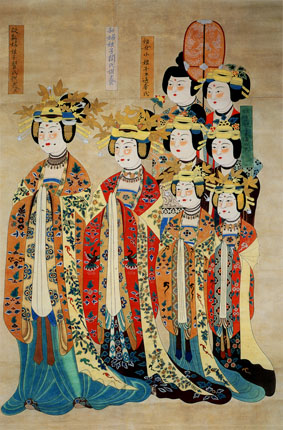A001630中式风韵-国画宗教- 佛教-供养人像