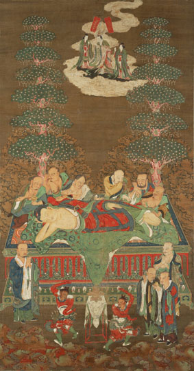 A001633中式风韵-国画宗教-佛教-南宋 陆信忠 佛