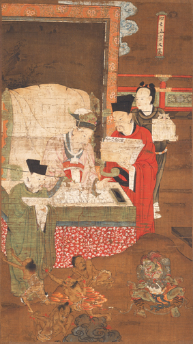 A001651中式风韵-国画宗教-佛教-五官王图