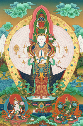 A001664中式风韵-国画宗教- 佛教-唐卡