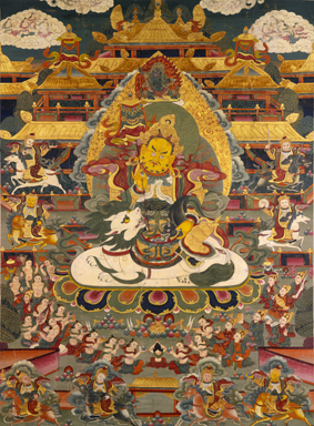 A001688中式风韵-国画宗教-佛教-唐卡-八方财神
