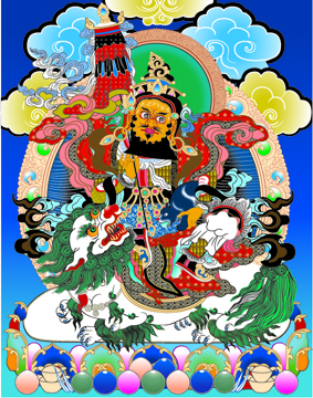 A001686中式风韵-国画宗教- 佛教-唐卡-