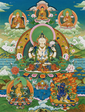 A001702中式风韵-国画宗教- 佛教-唐卡