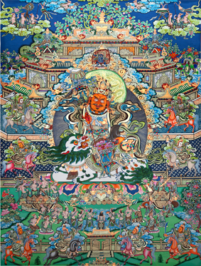 A001703中式风韵-国画宗教-佛教-鍏┈璐㈢