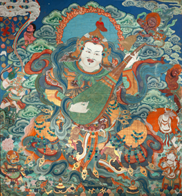 A001704中式风韵-国画宗教-佛教 唐卡-五屯寺壁画唐