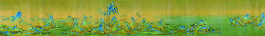 A008826-中式风韵-长卷字画 千里江山图(3)