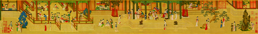 A008831-中式风韵-长卷字画-汉宫春晓大