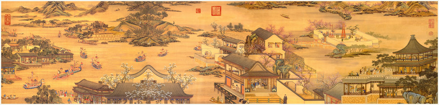 A012508-中式风韵-长卷字画
