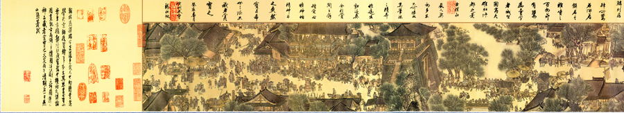 B4435-01-中式风韵-长卷字画 清明上河图