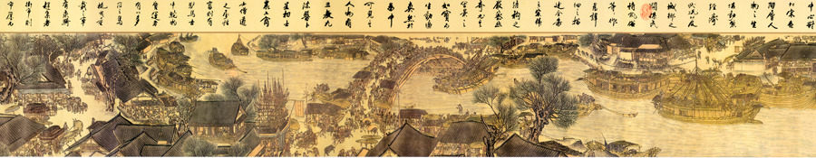 B4435-02-中式风韵-长卷字画 清明上河图