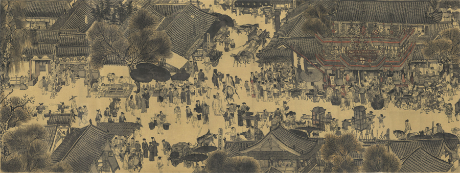B4506-01-中式风韵-长卷字画 清明上河图