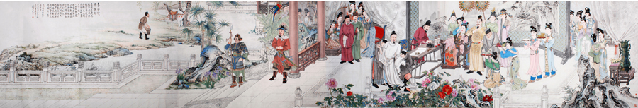 B4504-中式风韵-长卷字画
