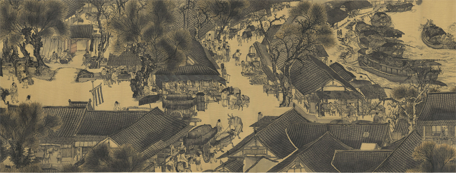 B4506-03-中式风韵-长卷字画 清明上河图