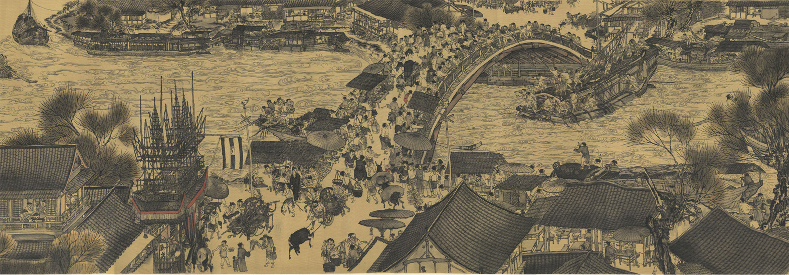 B4506-04-中式风韵-长卷字画 清明上河图