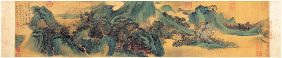 B4721-中式风韵-长卷字画