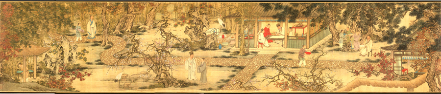 B4722-中式风韵-长卷字画