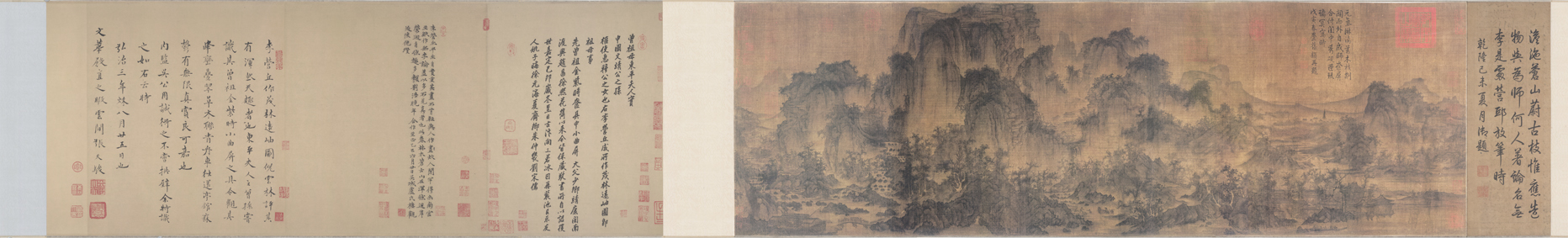A001466中式风韵-长卷字画-辽-茂林远岫