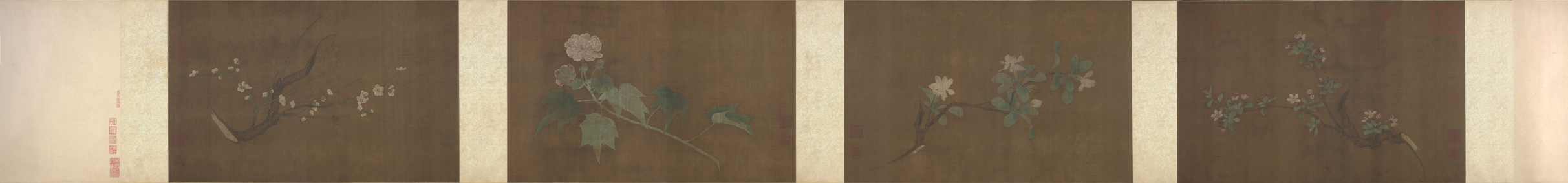 A001475中式风韵-长卷字画-南宋 花卉段图卷01