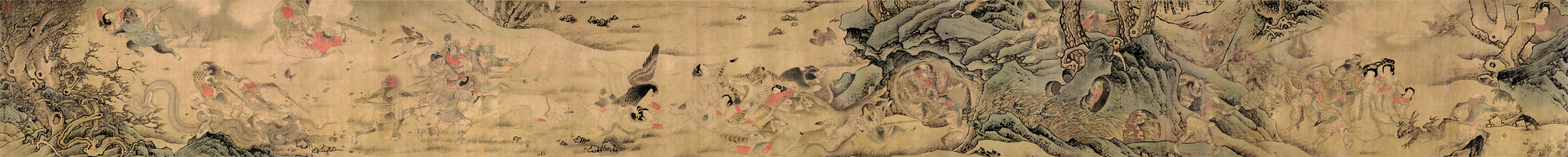 A001486中式风韵-长卷字画-宋 佚名 搜山图