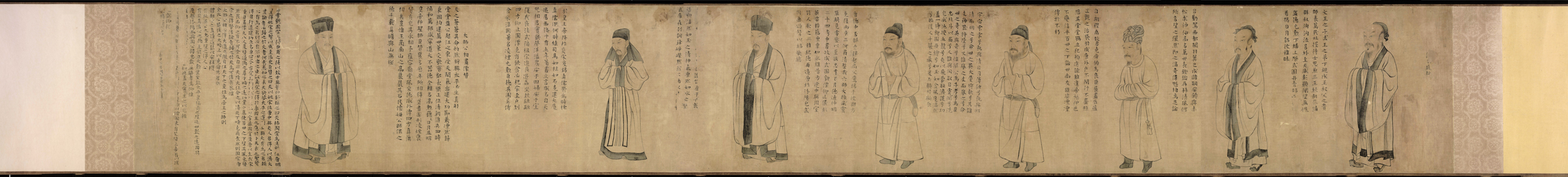 A001487中式风韵-长卷字画-宋-八相图卷
