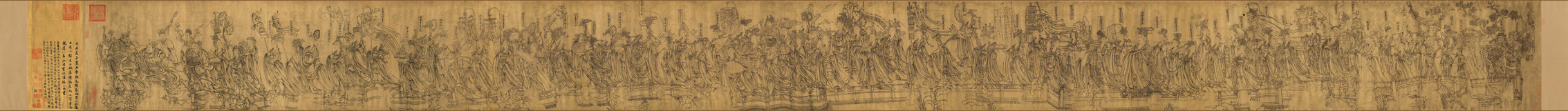 A001493中式风韵-长卷字画-北宋 武宗元 朝元仙仗