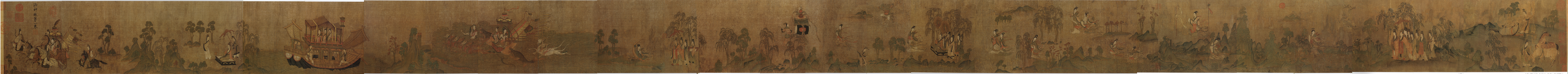 A001520中式风韵-长卷字画-晋 顾恺之 洛阳神斌