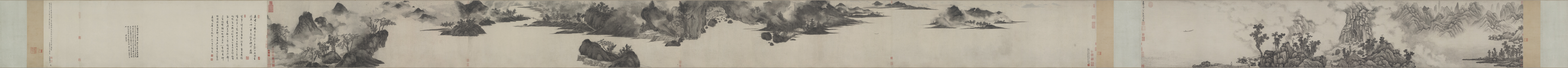 A001529中式风韵-长卷字画-辽-苏轼烟江叠嶂图