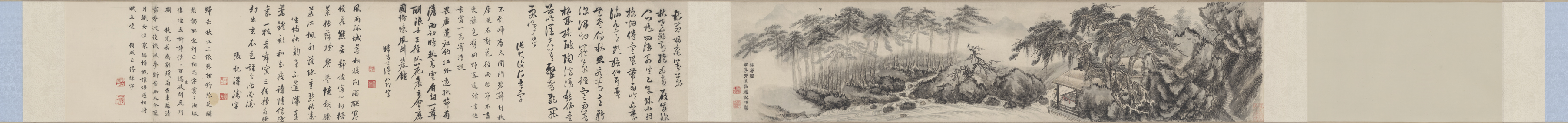 A001539中式风韵-长卷字画-辽-归庵图