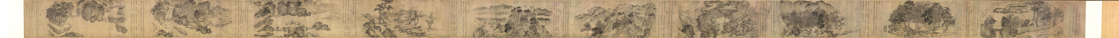 A001553中式风韵-长卷字画-宋 摹卢鸿草堂十志图卷