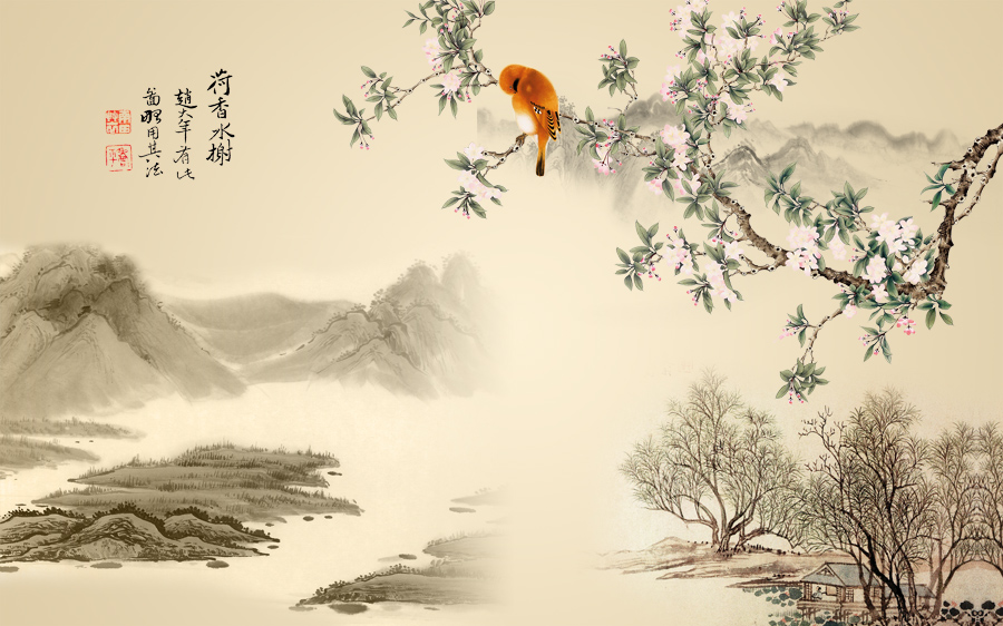 A039827-中国风山水画