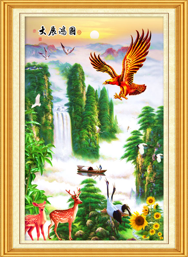 A040036-大展宏油画图