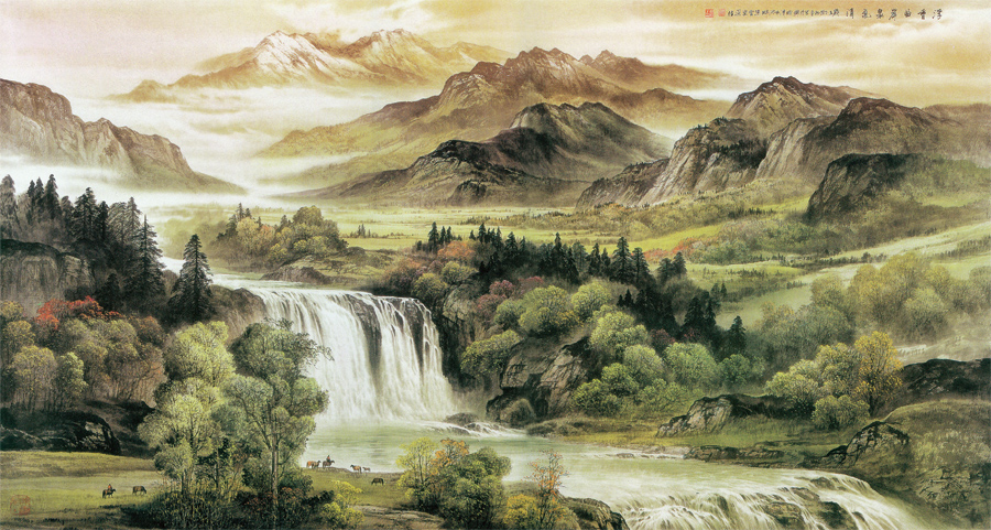 A040360-水墨山水画